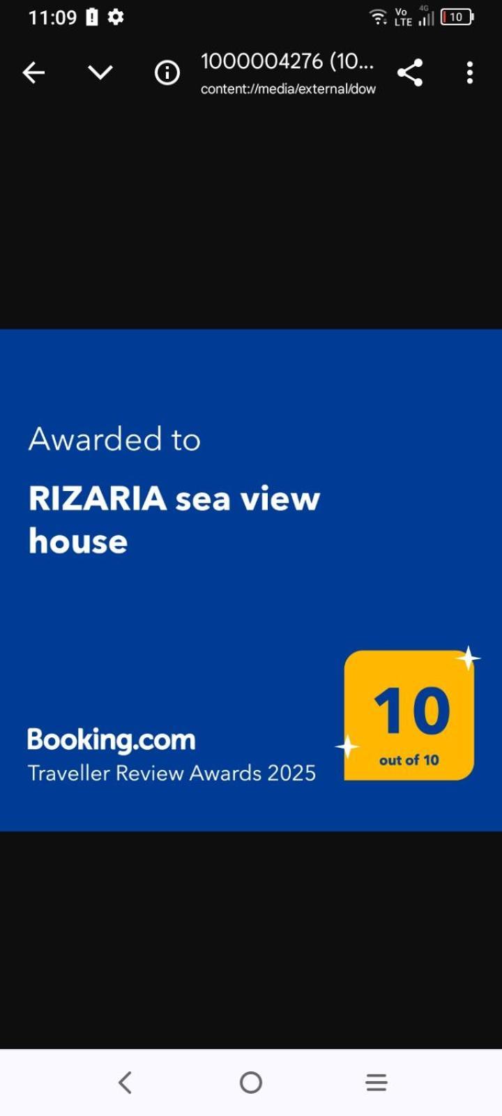 Rizaria Sea View House Spartylas Exterior foto